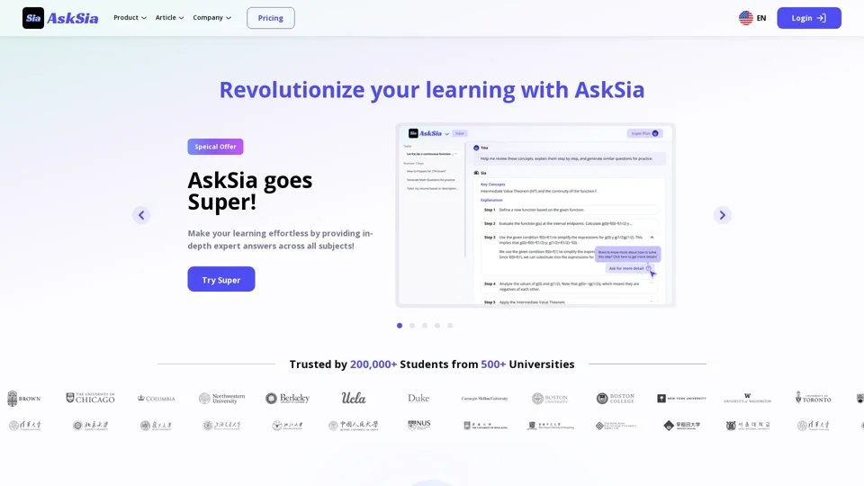 Asksia AI - Your Personal Tutor AI | Best Homework Helper!