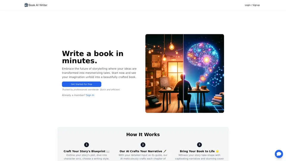 BookAIWriter.com - Revolutionize Your Writing with AI | Create Books & Stunning Covers Effortlessly