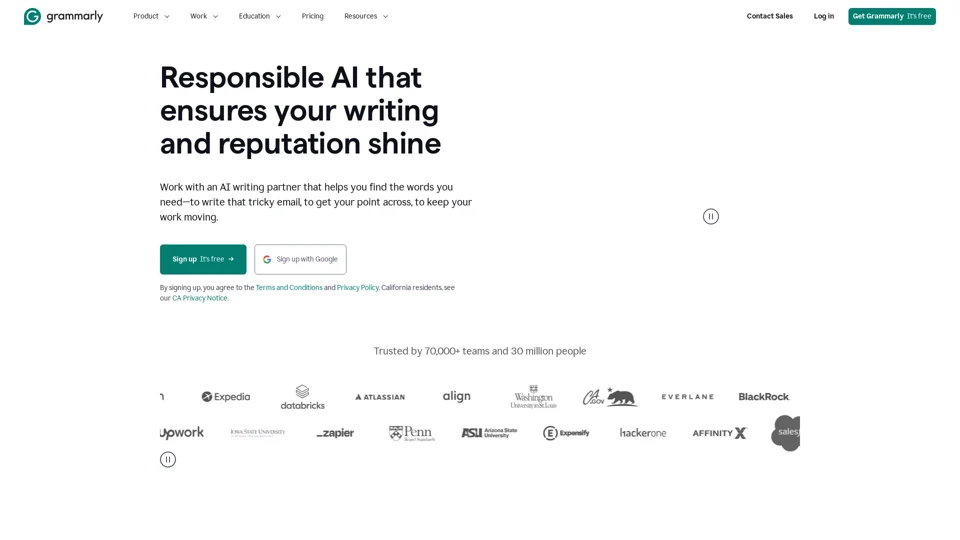 Grammarly: Free AI Writing Assistance