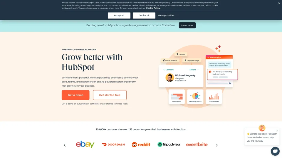 HubSpot | Software & Tools for your Business - Homepage