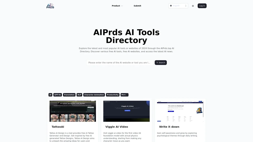 Home Page For Find AI Tool | AI Prds Navigation - AI tools list, AI Collections, AI Websites, AI Helper