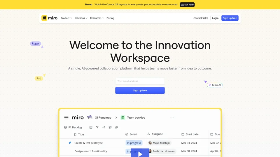 Miro | The Innovation Workspace