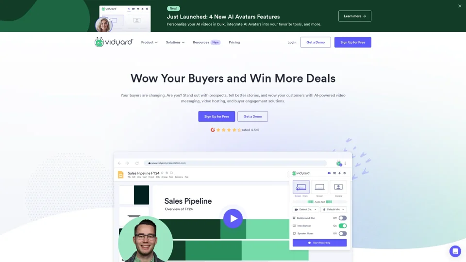 Vidyard - Video Tools for Virtual Sales and Marketing Teams