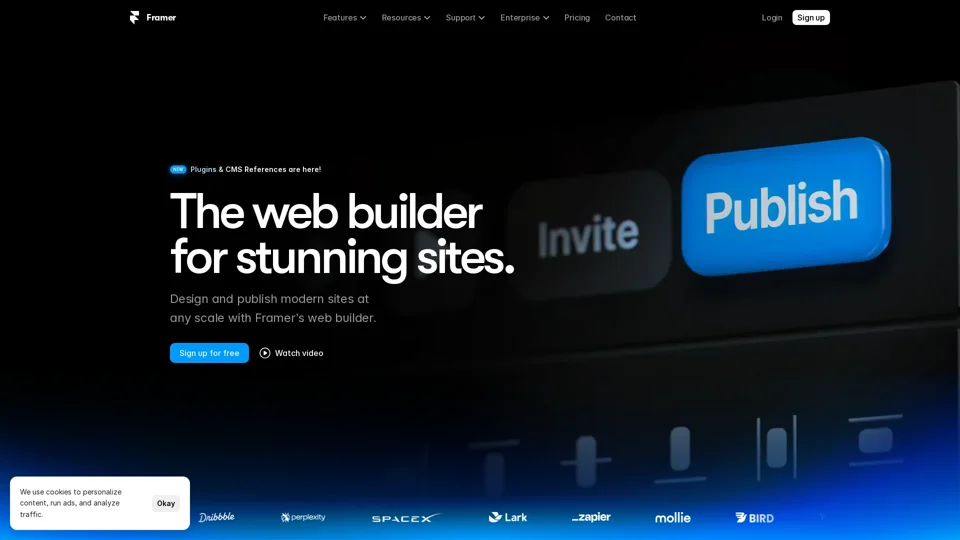 Framer — The web builder for stunning sites.