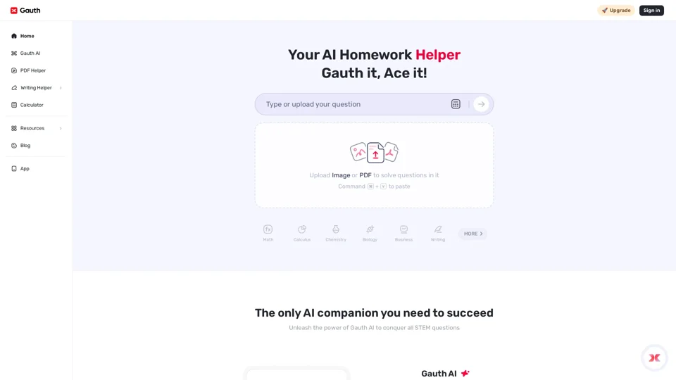 Gauth - Best AI Homework Helper for All School Subjects