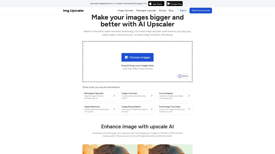 AI Image Upscaler | Upscale Image Online Batch Free