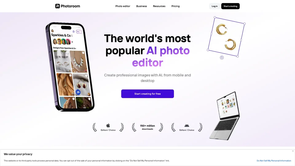 AI Photo Editor: Remove Background & Create Product Pics | Photoroom