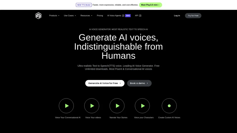 AI Voice Generator: Realistic Text to Speech and AI Voiceover | PlayHT