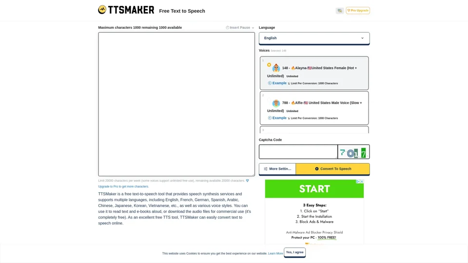 Free Text to Speech Online - TTSMaker