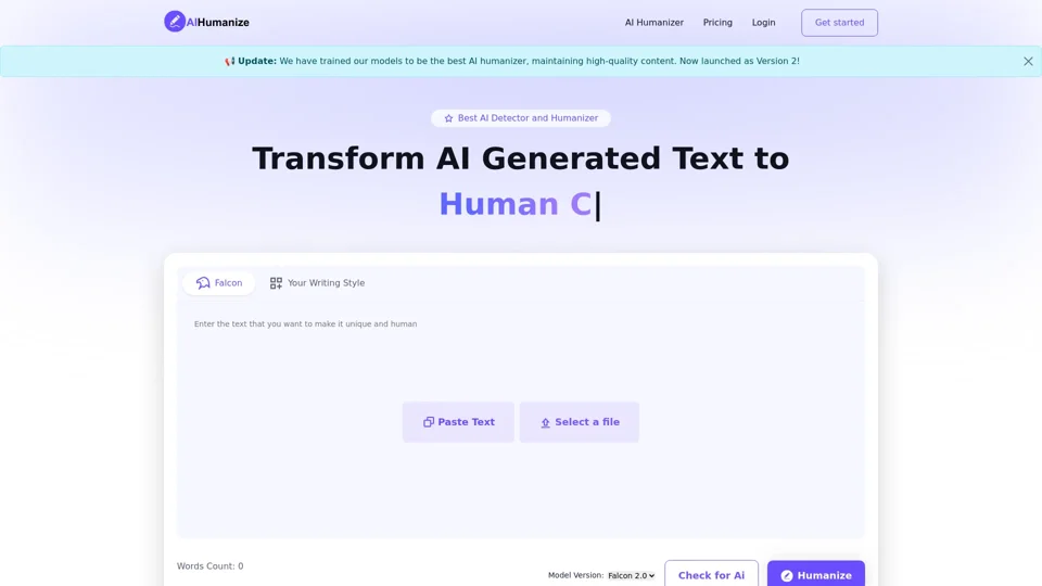 AI Humanize: Transform AI Texts into Natural, Human-Like Content