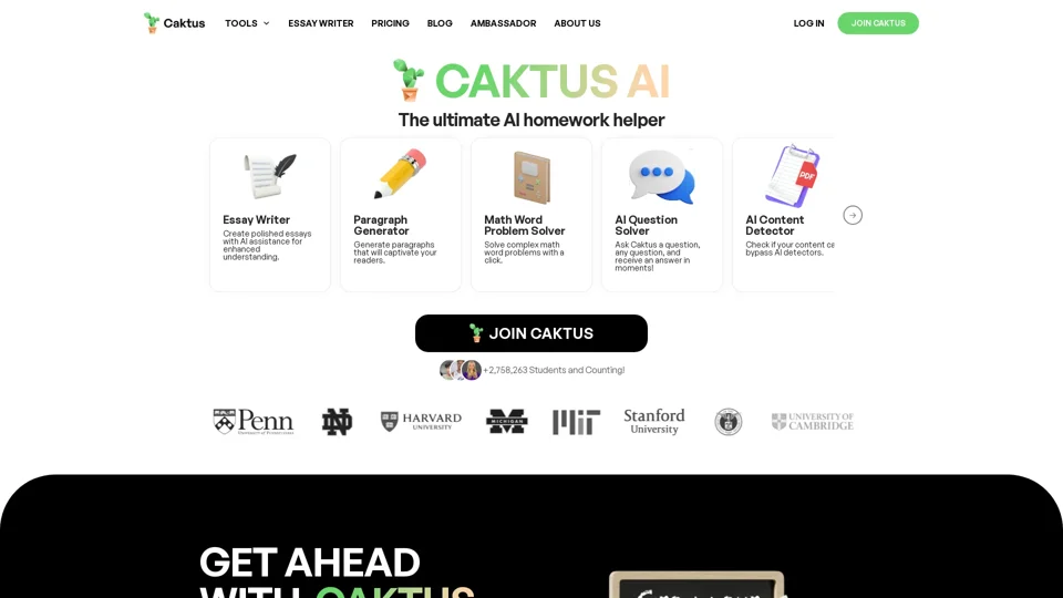 Caktus AI | Homework Helper