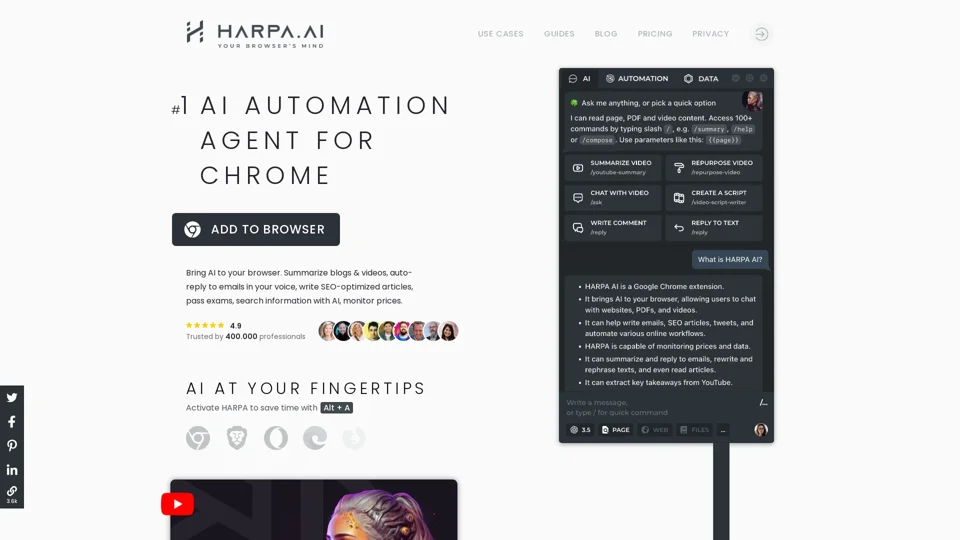 HARPA AI | AI Agent for Your Browser