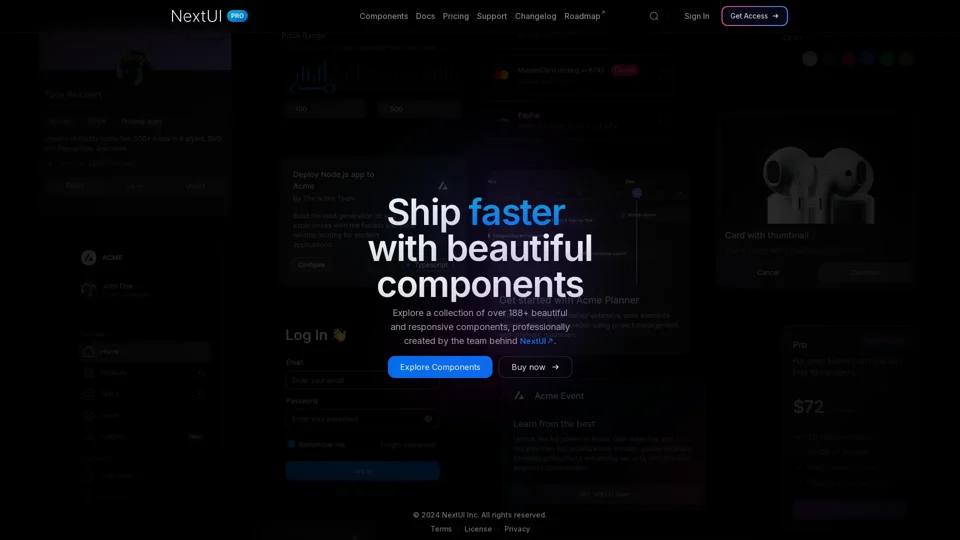 NextUI Pro - Ship faster