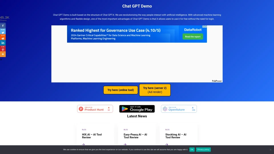 Chat GPT Online Free - No Login - ChatGptDemo