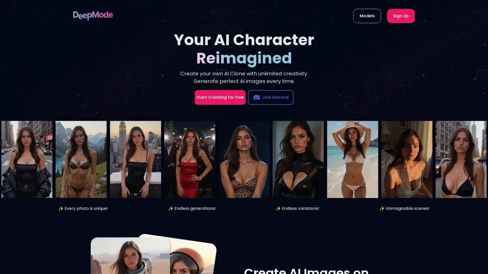DeepMode | AI Character Creation & Art Generator