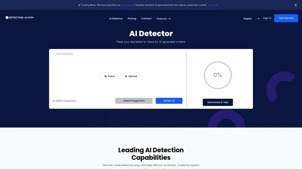 AI Detector & AI Checker for ChatGPT, Gemini, Claude, & More