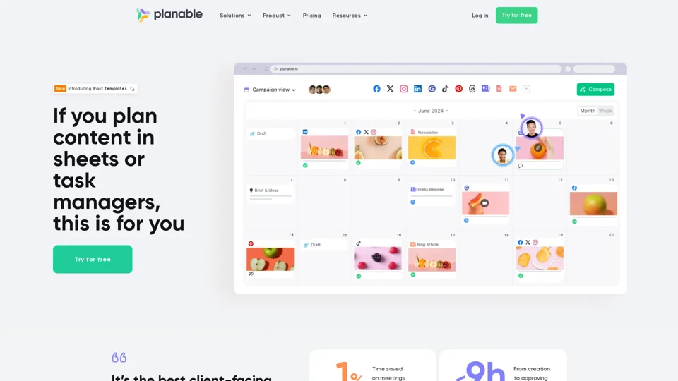 Planable | Content Planning, Approval & Collaboration Done Right