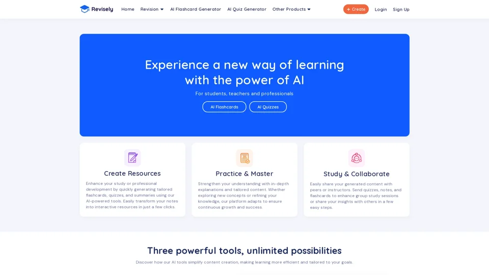 Revisely | AI-Powered Learning Resources