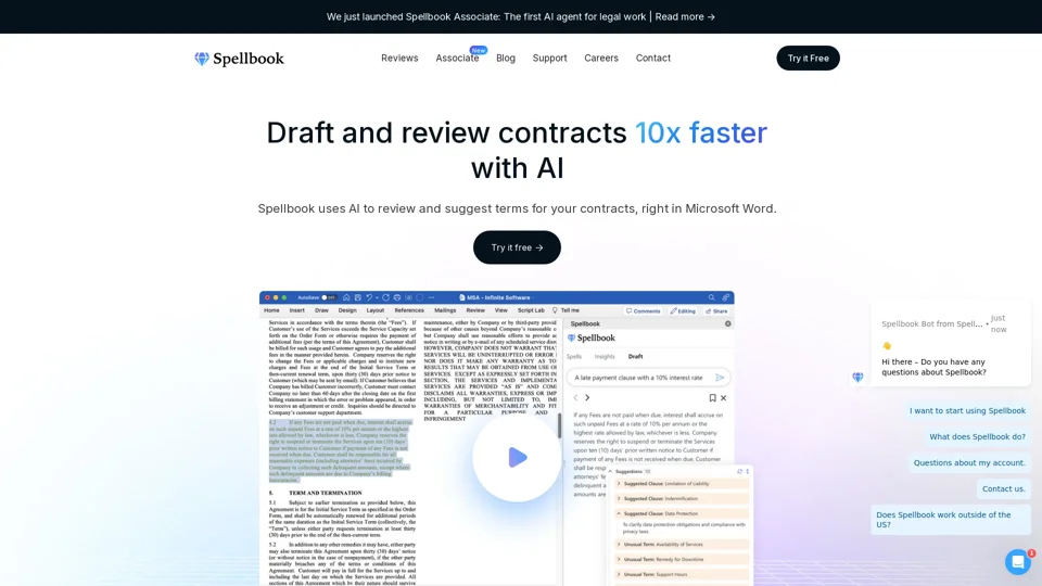 Spellbook - AI Contract Drafting & Review