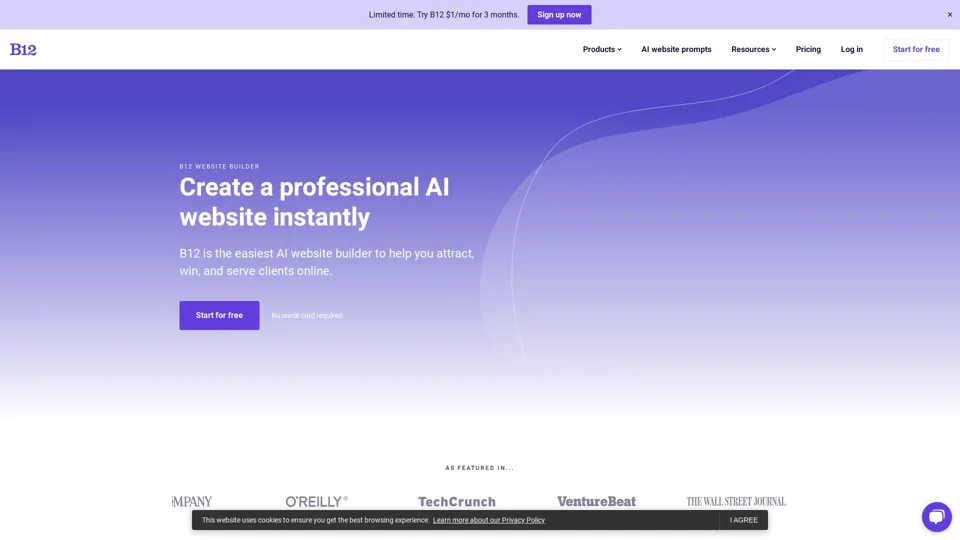 B12 | The easiest AI website builder