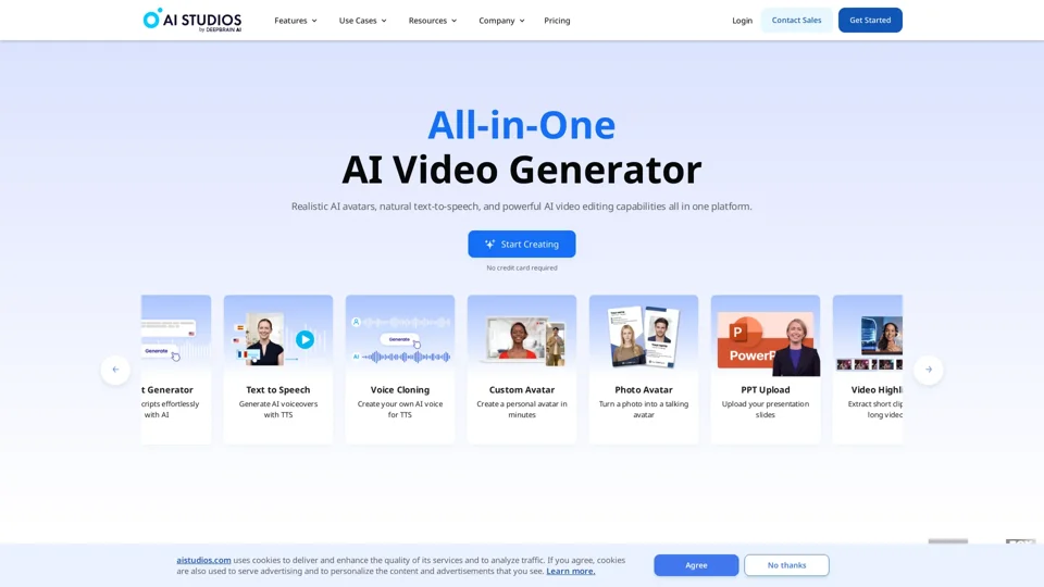 Best AI Video Generator | AI STUDIOS