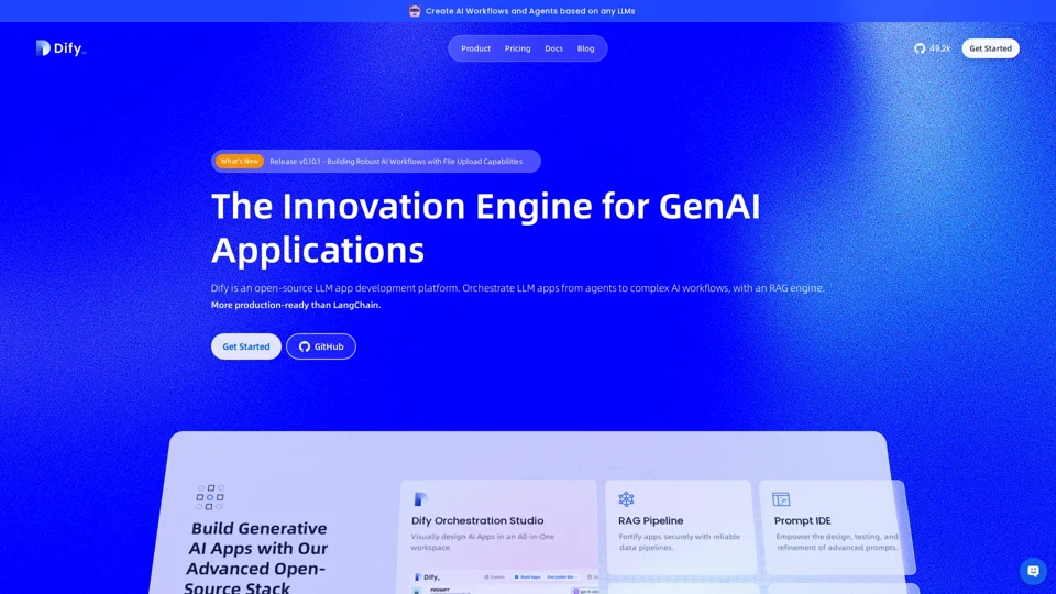 Dify.AI · The Innovation Engine for Generative AI Applications