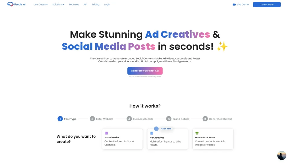 Predis AI Ad Generator - Make Ads, Videos in Seconds!