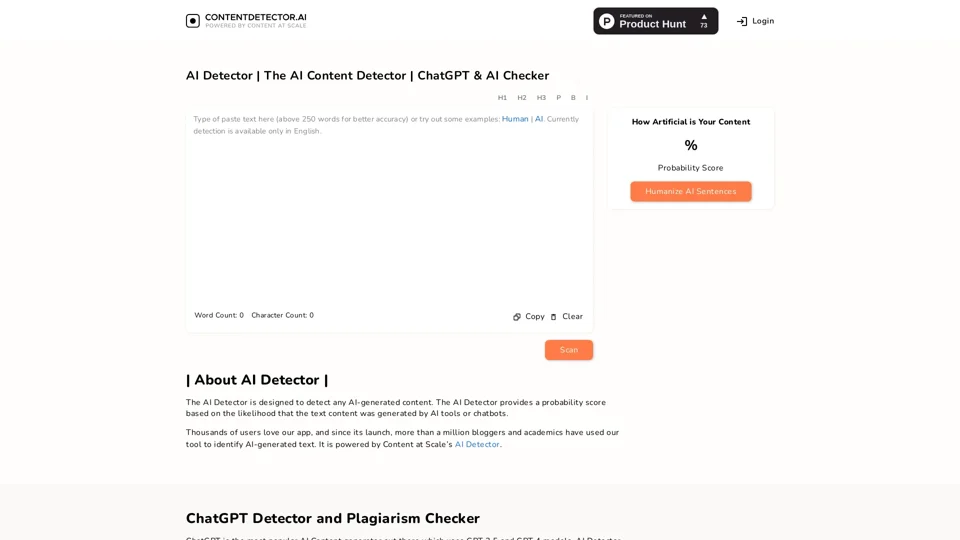 AI Content Detector: AI Checker for ChatGPT, Claude, Gemini