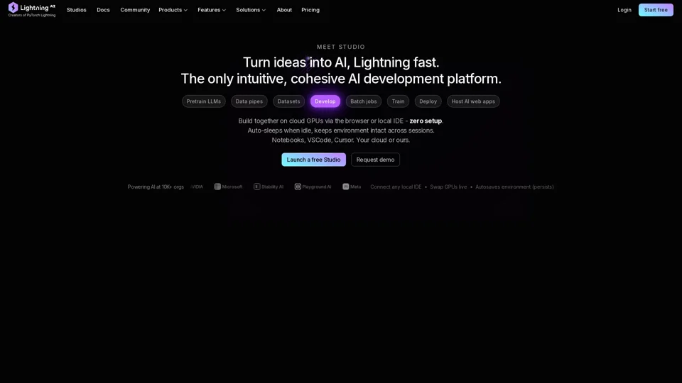 Lightning - The AI Development Platform