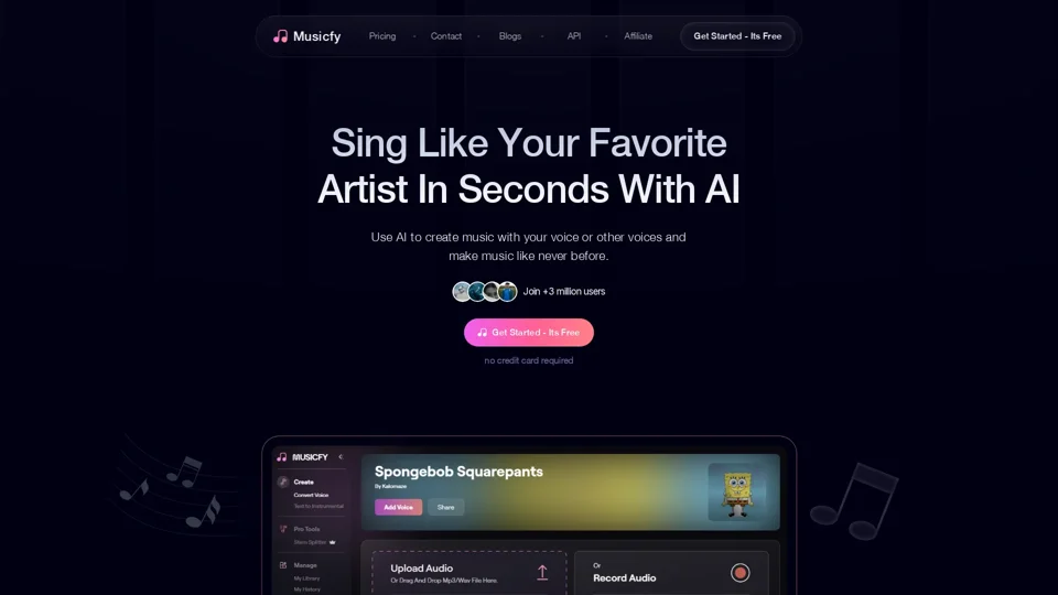 Musicfy AI - AI Voice Song Generator