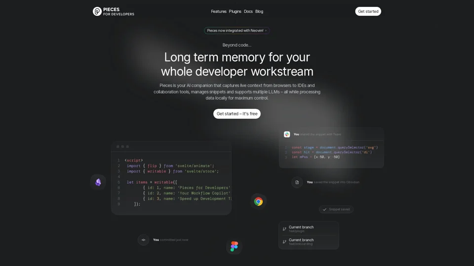 Pieces for Developers — Long term memory for developer workflows