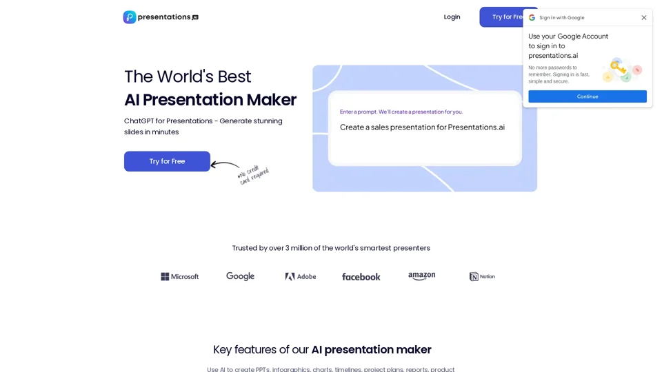 Presentations.AI - ChatGPT for Presentations