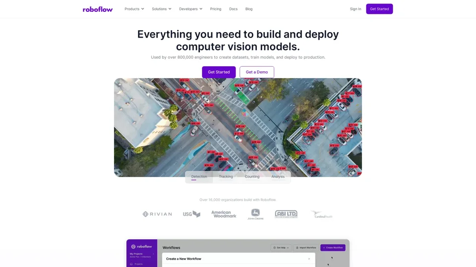 Roboflow: Computer vision tools for developers and enterprises