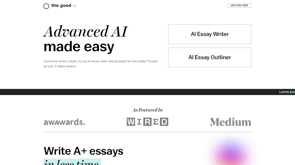 AI Essay Writer | Free Essay Writer