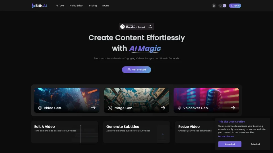 Bith.ai  | Content Creation Made Easy