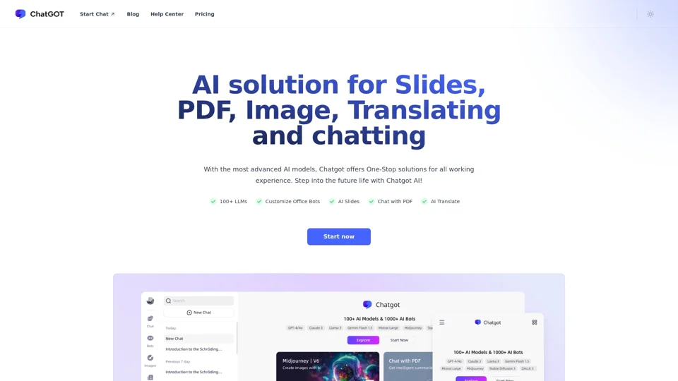 ChatGOT - Free AI Chatbot Assistant Online (No Sign-up)