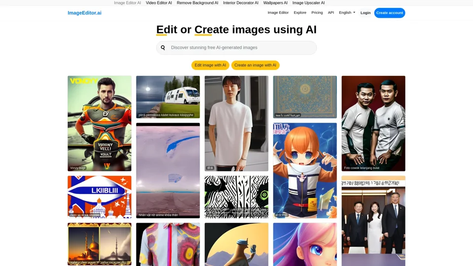 Image Editor AI: Edit or make images using AI | ImageEditor.AI