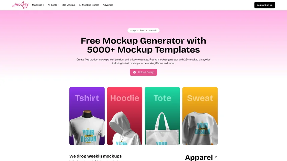 Best Free Mockup Generator with AI Mockup Templates | Mockey