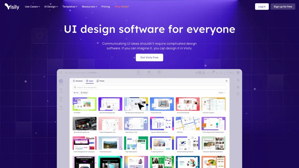 Visily - AI-powered UI design software